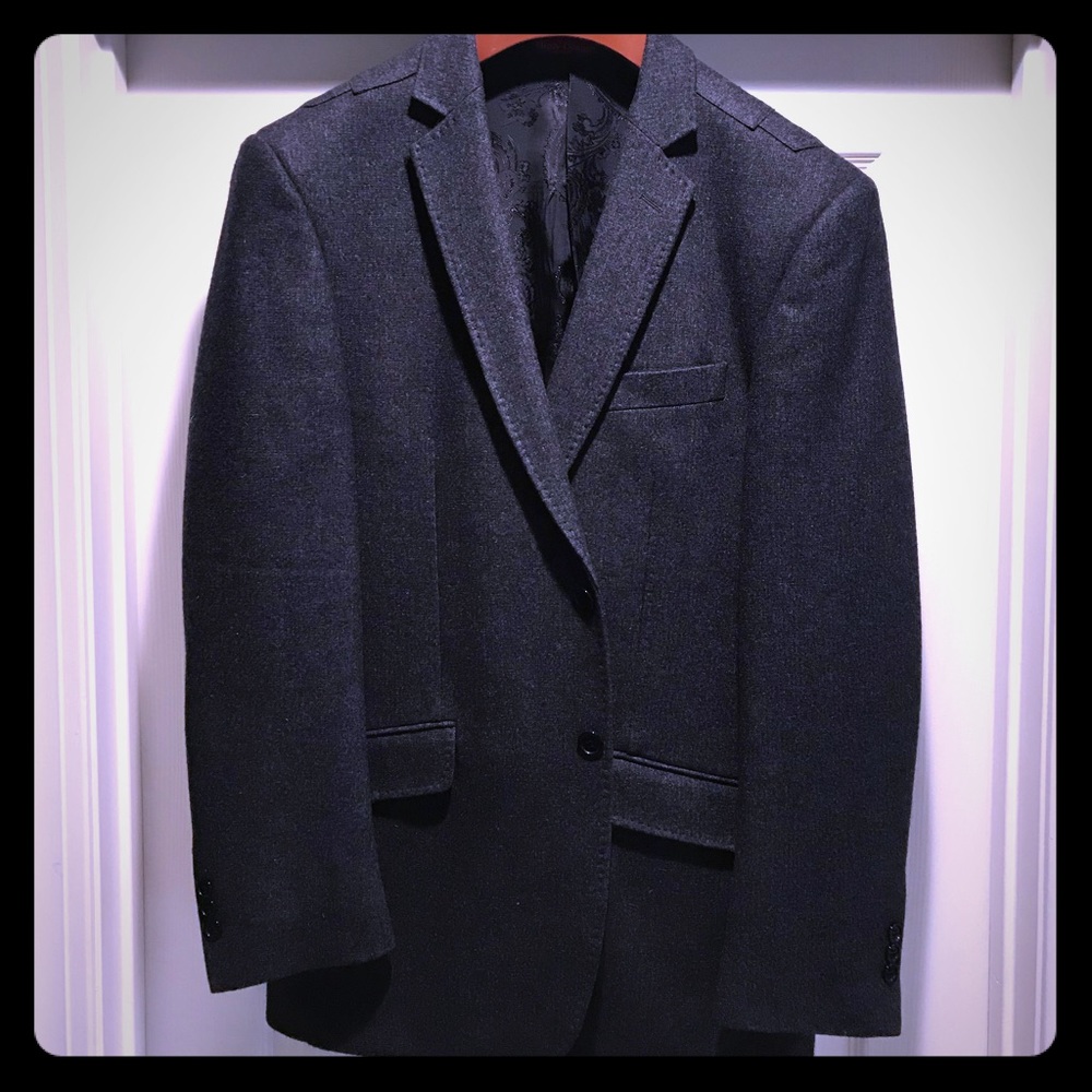Slate Grey Wool Blazer